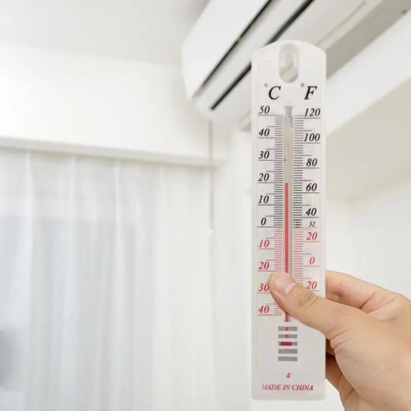 درجة الحرارة الكلاسيكية الجدار داخلي في الهواء الطلق درجة حرارة الطقس أرقام كبيرة جدار جبل مقياس درجة الحرارة لمنازل جدار الحديقة