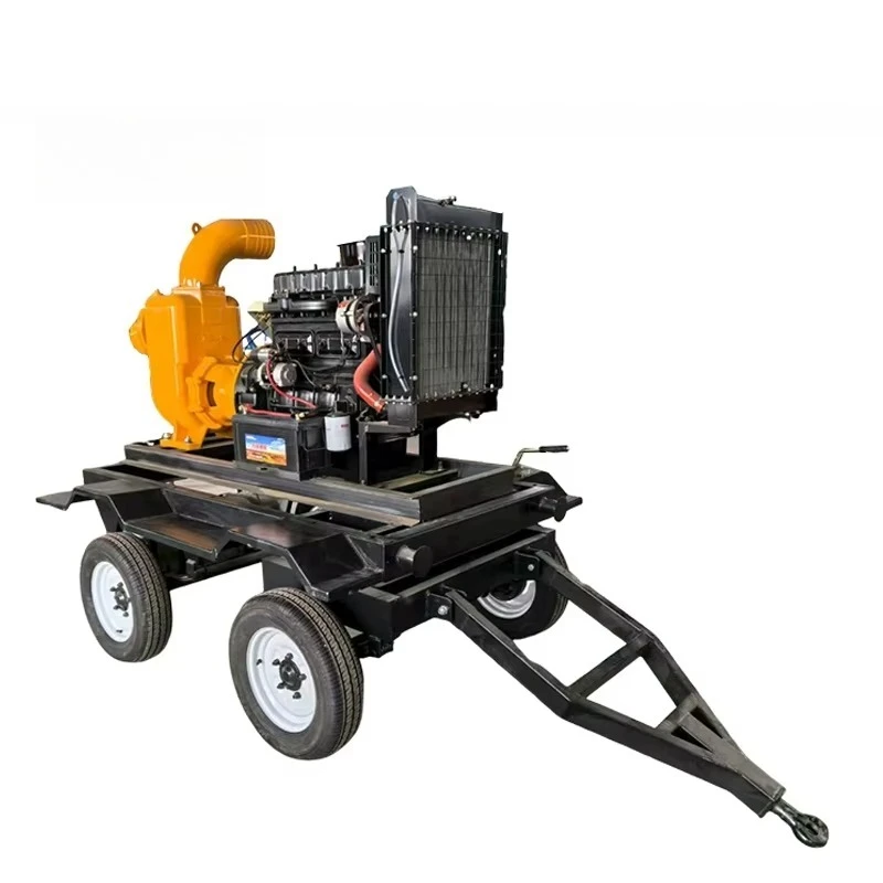 Big Capacity Centrifugal Cast Iron High-Flow Mobile Engine Flood Control Water Pump for Emergency Rescue Irrigation