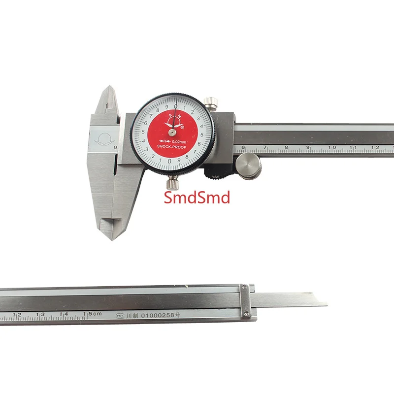 100-150mm Inside Outside Depth Step Measuring Thickness Gauge Easy Operate Stainless Steel Dial Vernier Caliper