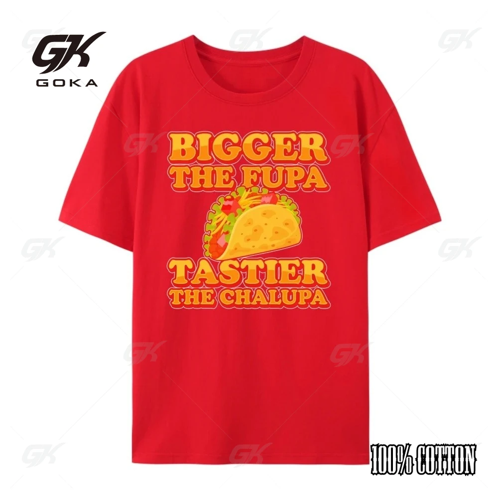 أكبر The Fupa Tastier The Chalupa المتضخم تي شيرت الرجال جديد في بلايز و تي شيرت الطباعة تي شيرتات ورق الرسم البياني