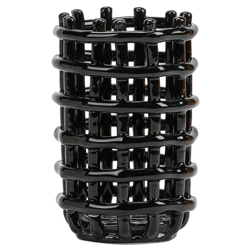 

Modern imitation crafts ceramic makeup holder pen holder desktop storage ornament home soft decoration jewelry