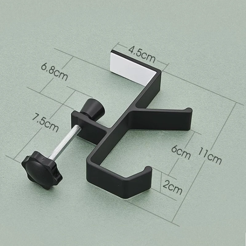 Adjustable Desk Edge Hook Punch-free Table Side Hook Multi-functional Holder Clothing Coat Keys Bathroom Towel Organizer