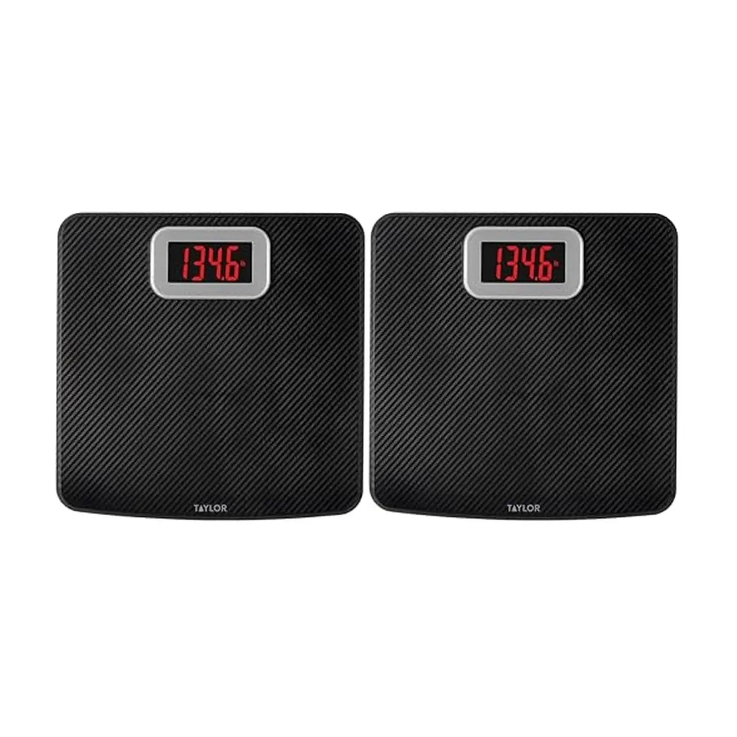 

Digital Body Weight Scale, 400 LB Capacity, Anti-Slip Mat, Red LED Display, Auto On/Off, Pack of 2