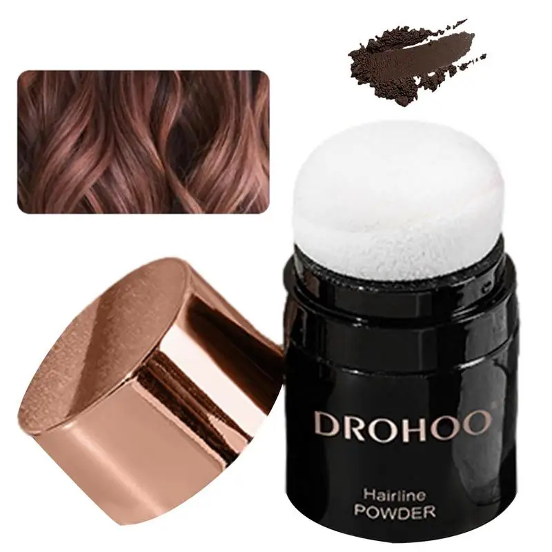 Hair Line Shadow Stick Powder Waterproof Hair Edge Shadow Eyebrow Powder Black Brown Coverage Quick Hair Powder Styling Tools