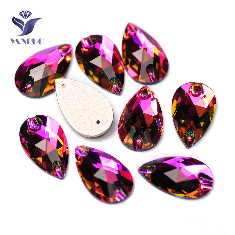 

YANRUO 3230 Drop VM Радужные пришивные стразы «сделай сам», стразы, хрустальные камни для изготовления поделок, трико со стразами, одежда