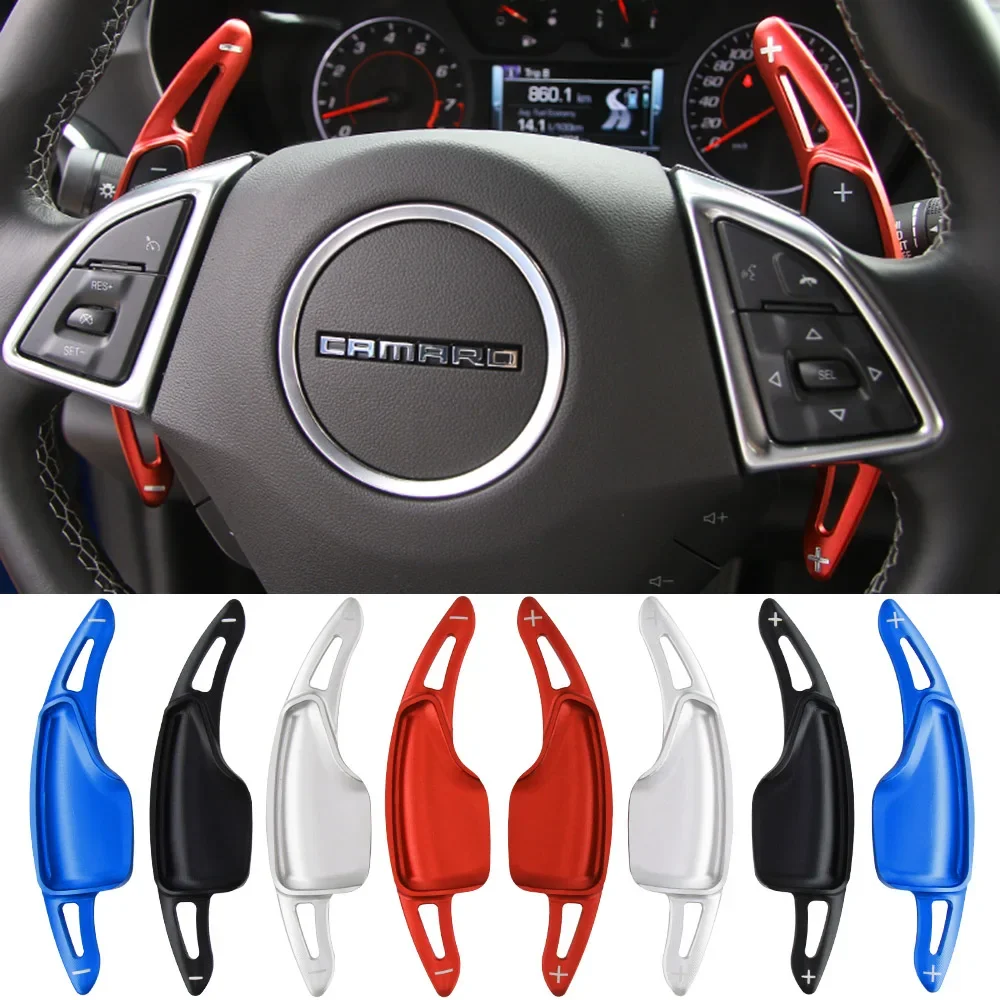 

Shift Paddles For Chevrolet Camaro MK6 ZL1 LT1 Chevy RS SS 2016-2024 Convertible Car Steering Wheel Shifter DSG Extender Sticker