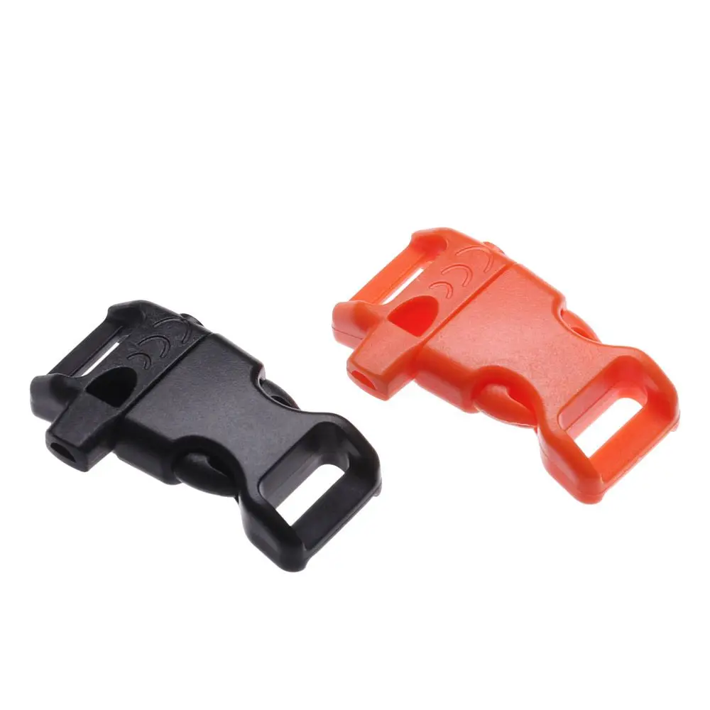 

2/4/8 шт. пластиковые изогнутые пряжки-свистки для экстренных ситуаций, аксессуары для паракорда, боковые застежки для браслетов и ремней