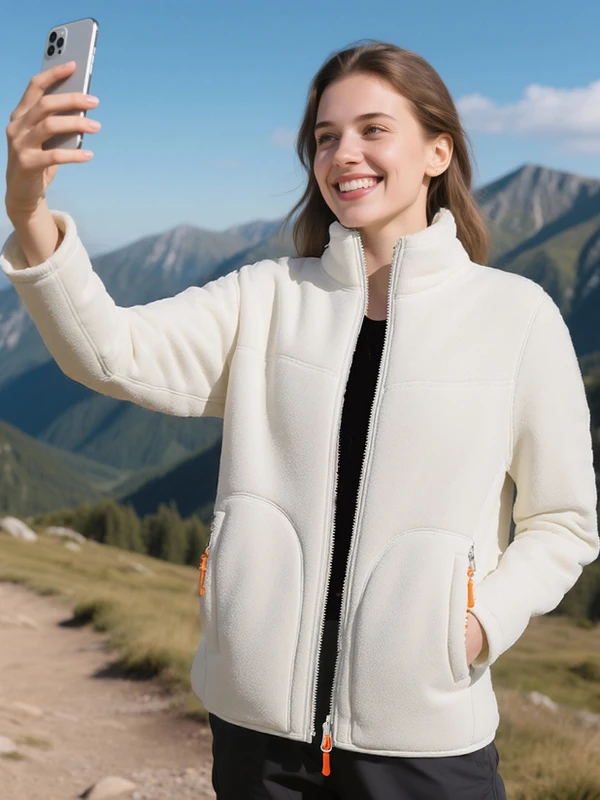 

Женский двусторонний бархатный свитер Fce Jaet Coral Fce Lamb, бархатный свитер для пары, подходит для длинного свека, полиэстер