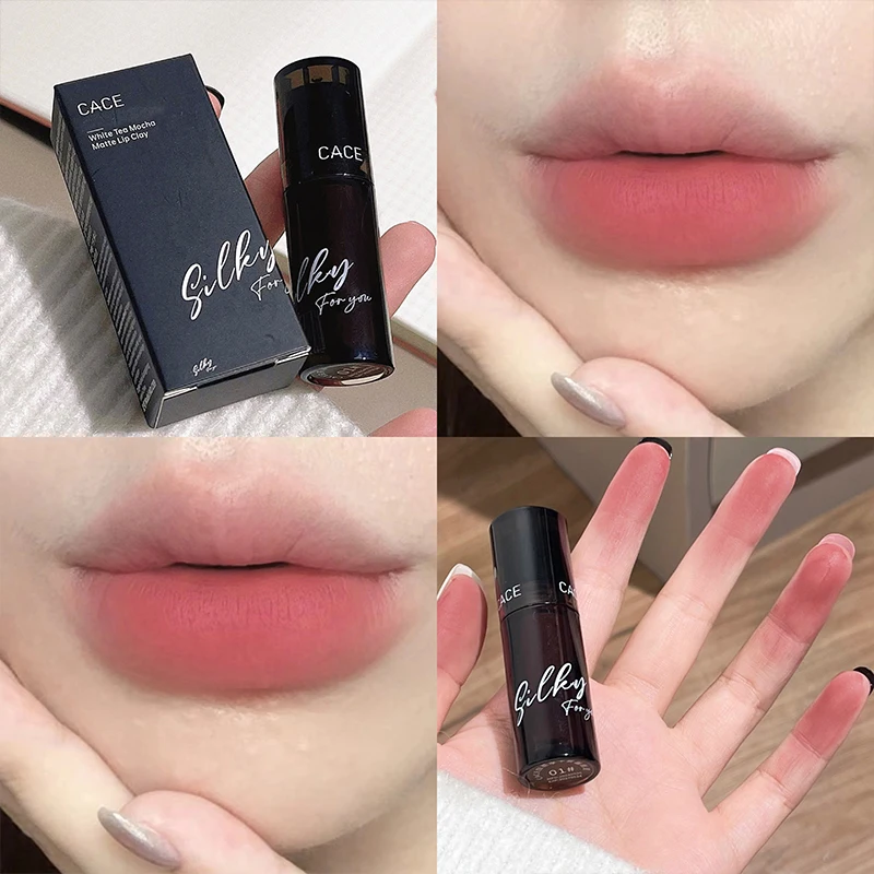 Labio mate de terciopelo, resistente al agua, brillo de labios desnudo, niebla de larga duración, esmalte de arcilla, tinte de labios rojo, maquillaje Sexy para mujer, Cosméticos Coreanos