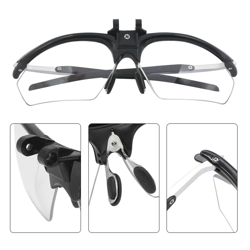 Accessoires de Loupe dentaire, lunettes avec cadre intérieur amovible pour monter des lentilles de myopie hypermétropie