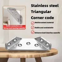 Corner Connector Triangular Support Code Stainless Steel Small Universal Corner Code Fastener Triangular Hardware Tools 2024