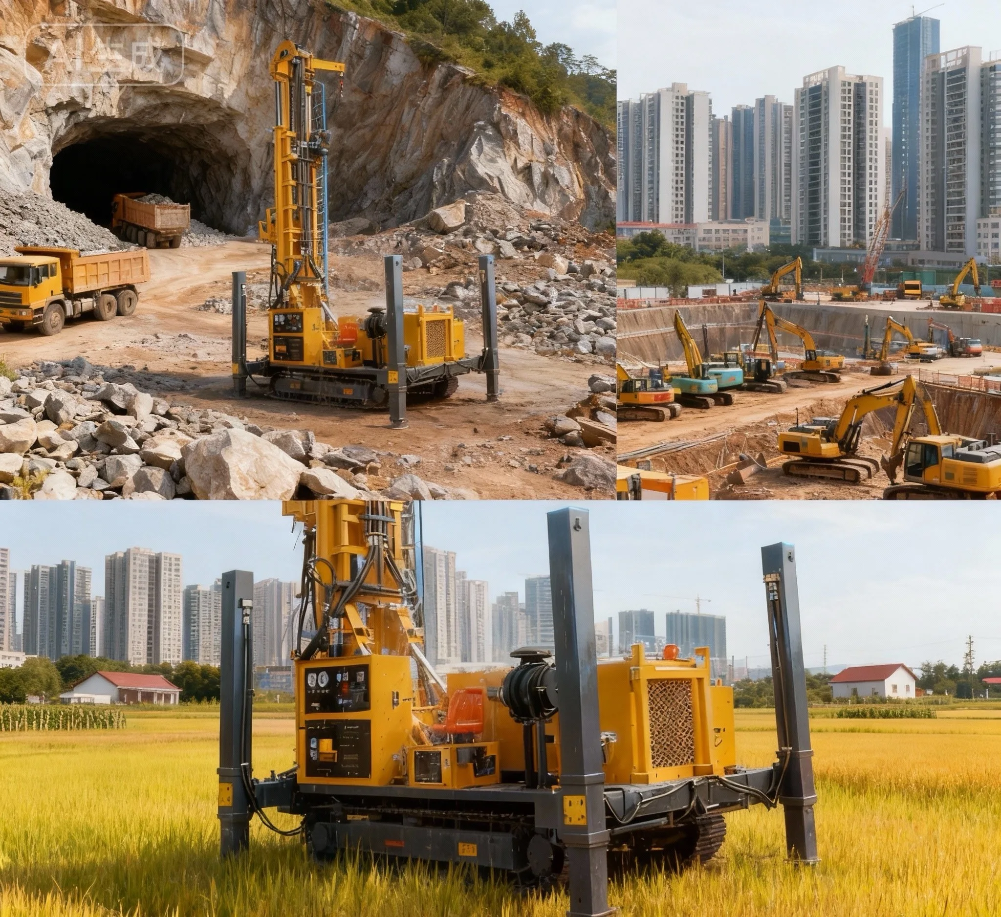 XSL12/600A Drilling Platform Truck-mounted Water Well Drilling Rig 1200 M Bearing Pump Electric Motor Oil And Gas