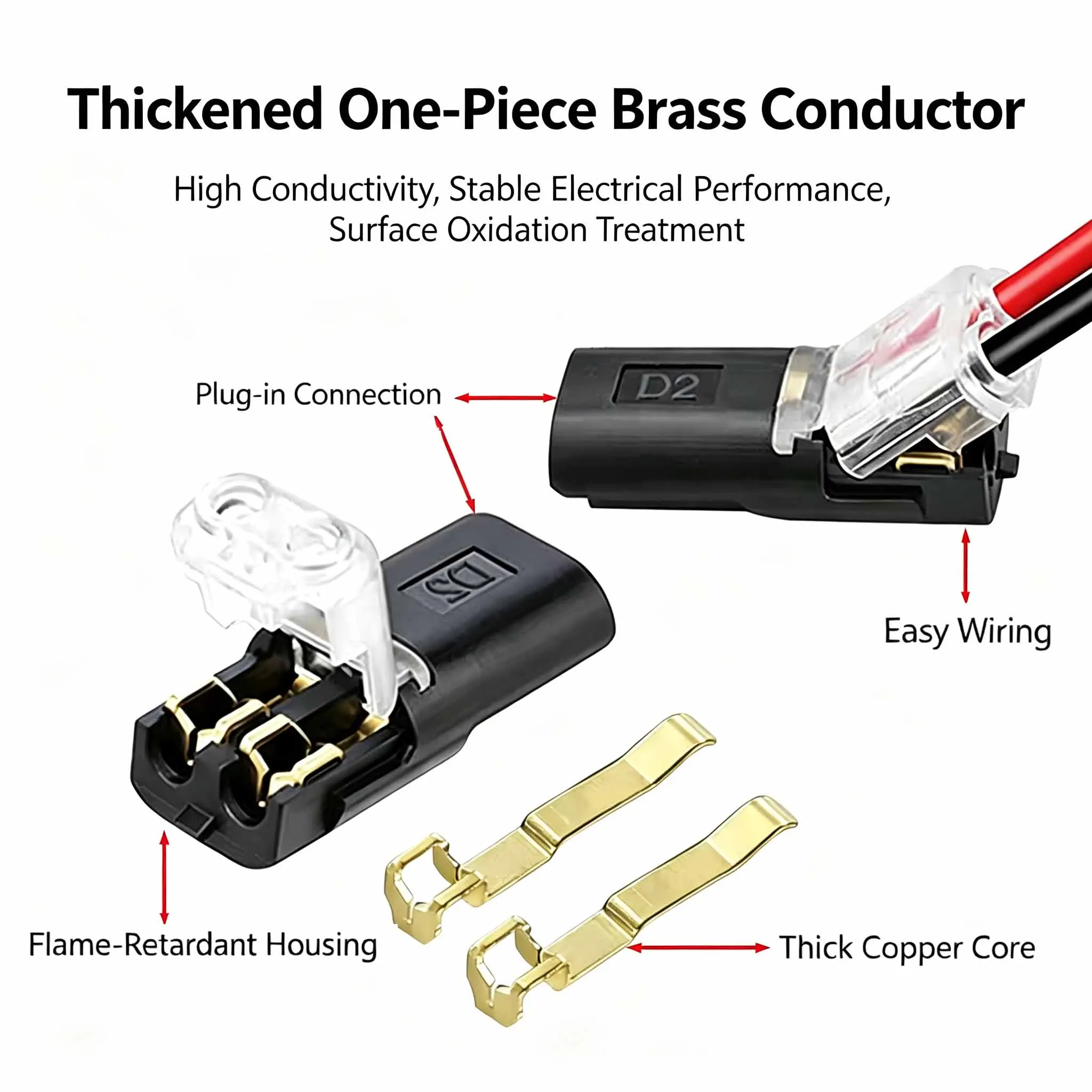 2 Pin Waterproof Automotive Electrical Connector Car Wire Cable Way Plug Electrical Connector Strip Terminal Connection NEW