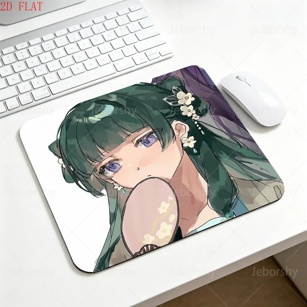 The Apothecary Diaries Maomao Anime Mouse Pad, Cute Green Hair Non-slip Rubber Mouse Mat, Small Gaming Desk Pad for PC Laptop