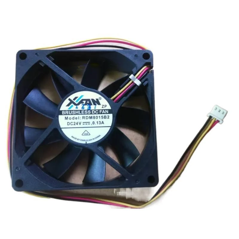 LZ XFAN RDM8015B2 DC 24 В 0,13 А 80X80X15 мм 4-проводной охлаждающий вентилятор для сервера