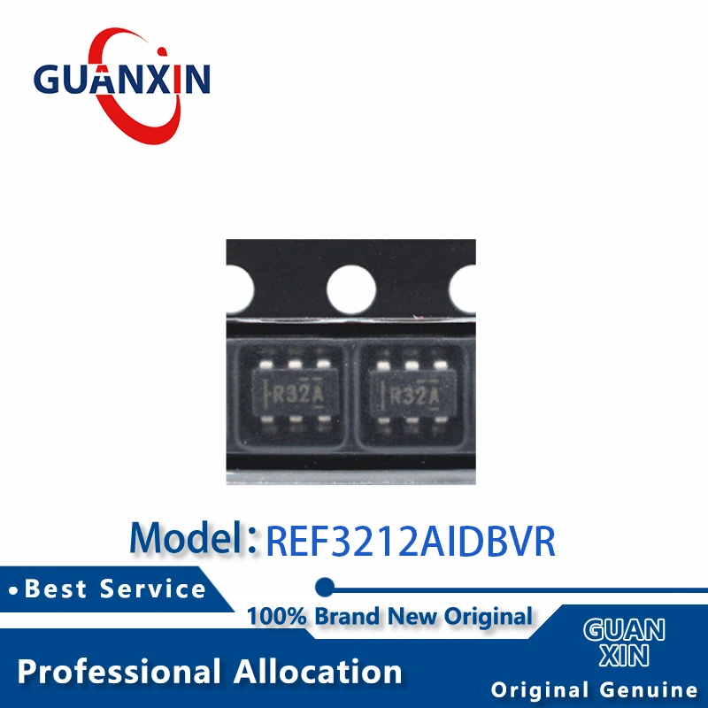 

100% New REF3212AIDBVR REF3212AIDBVT SOT23-6 Marking R32A REF3212