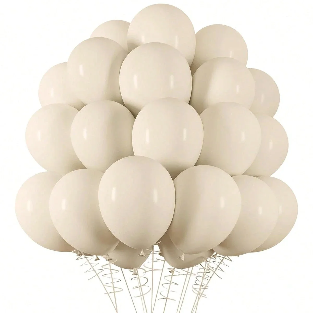 15/45/100PCS 5/10/12inch Sand White Balloons Latex Balloons  Helium Balloons For Birthday Graduation  Shower Wedding Holiday Par