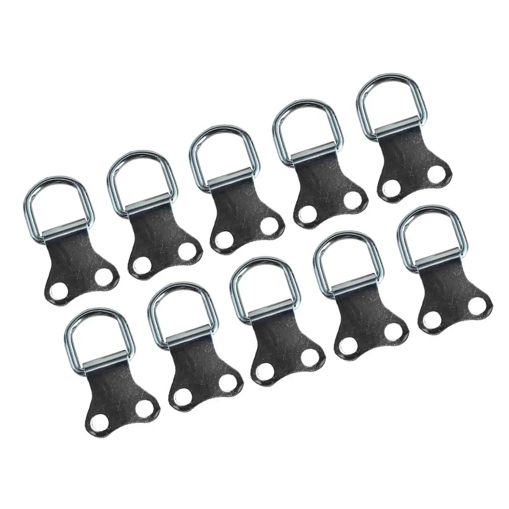 10pcs Heavy Duty D Ring Picture Hangers Double Hole Photo Frame Hanging Hook