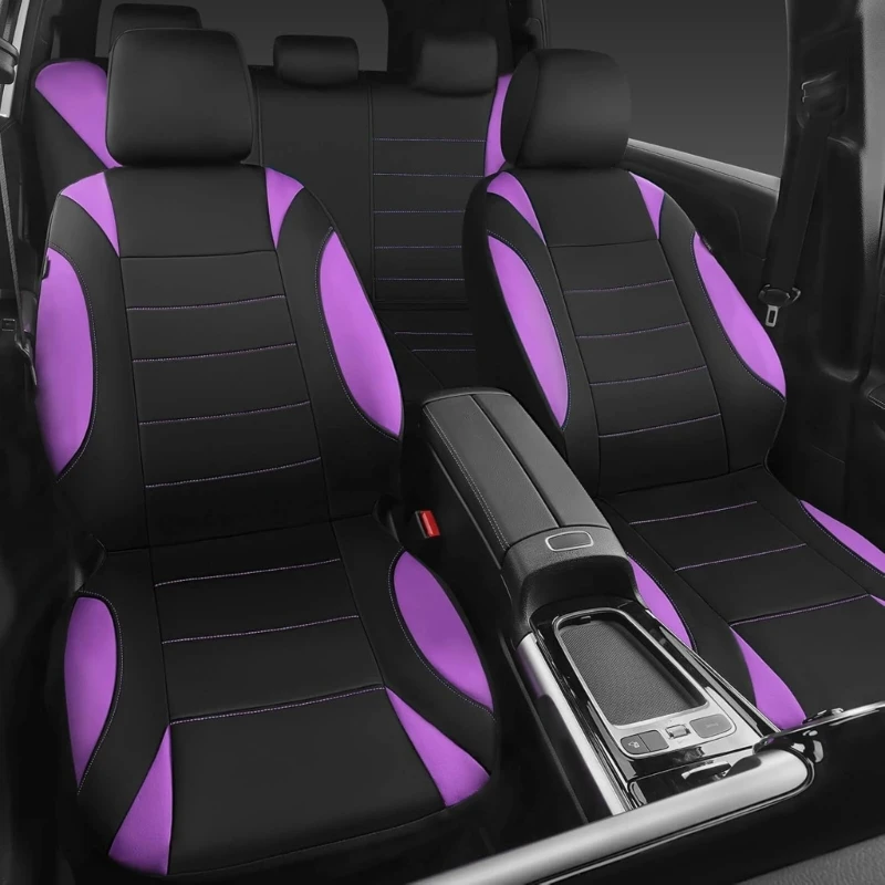 2/4/9Pcs Universal PU Leather Car Covers With Waterproof Feature For Comfort In 7 Elegant Color D7YA