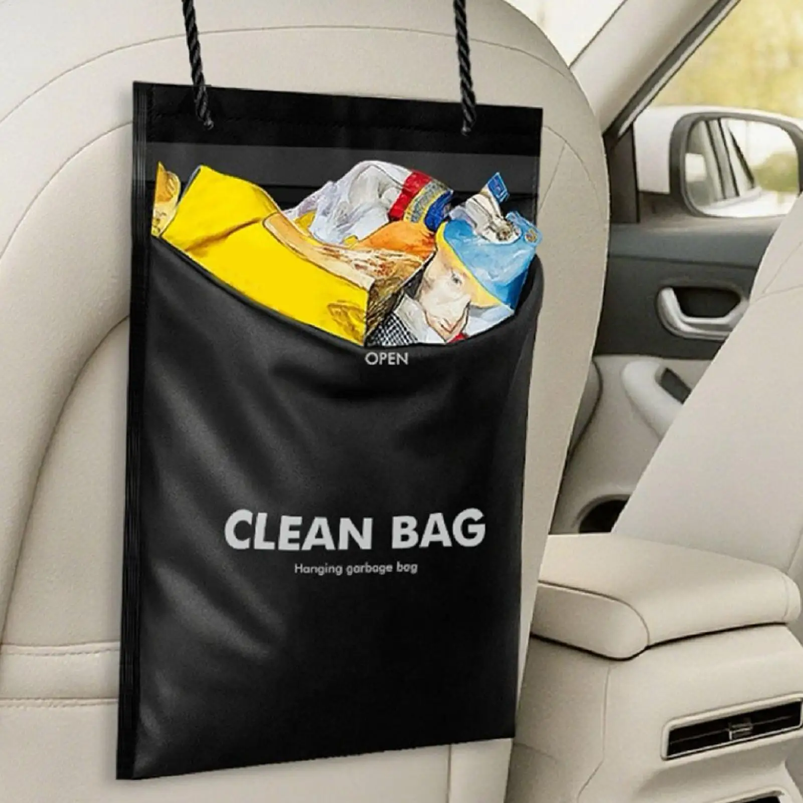 Durable Great Leakproof Car Trash Bags 50 Pieces Waste Container for Drivers Travelers SUVs RVs Sedans Commute Road Trips view 2
