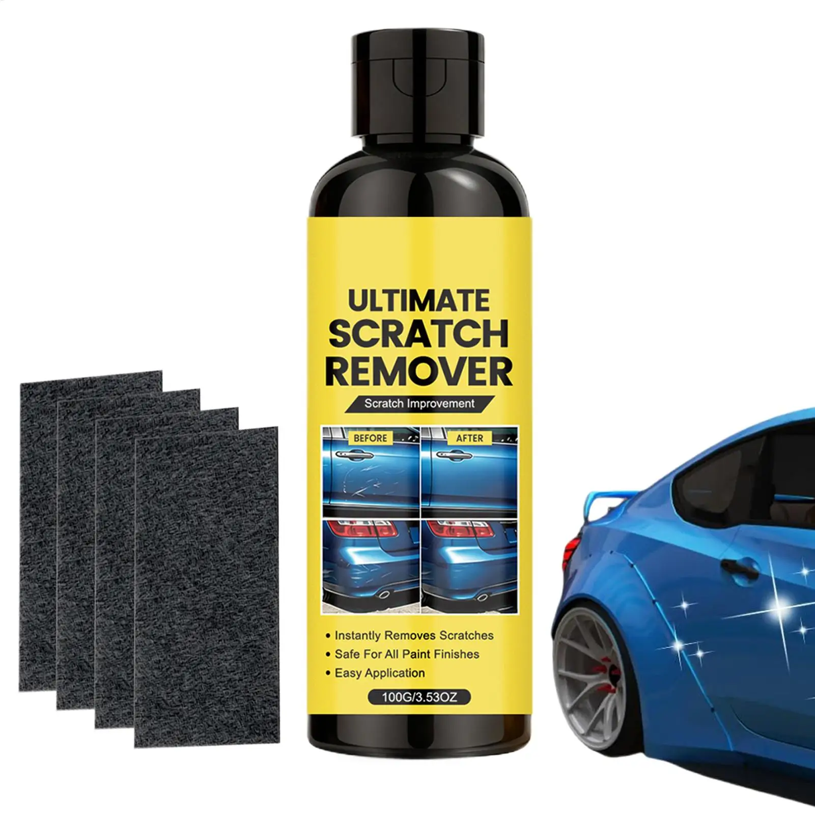 Car Scratch Remover Universal Polishing Buffing Compound Car Paint Restorer for All Vehicles Sedan SUV Detailing Restoration