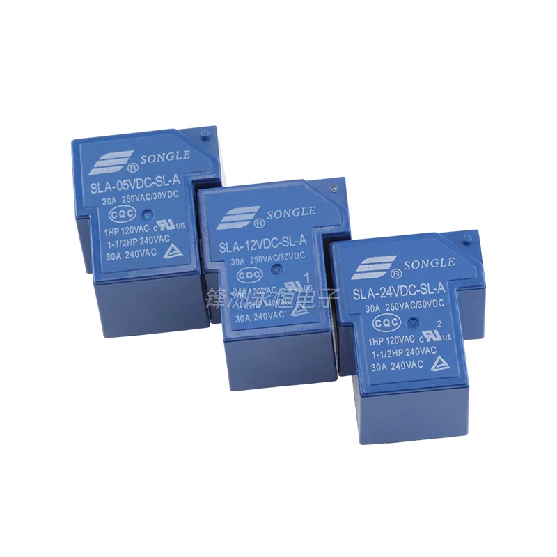 5Pcs Power relay SLA-05VDC-SL-A SLA-12VDC-SL-A SLA-24VDC-SL-A -C T90 30A 4PIN 5PIN 6PIN 5V 12V 24V 48V Time Relay