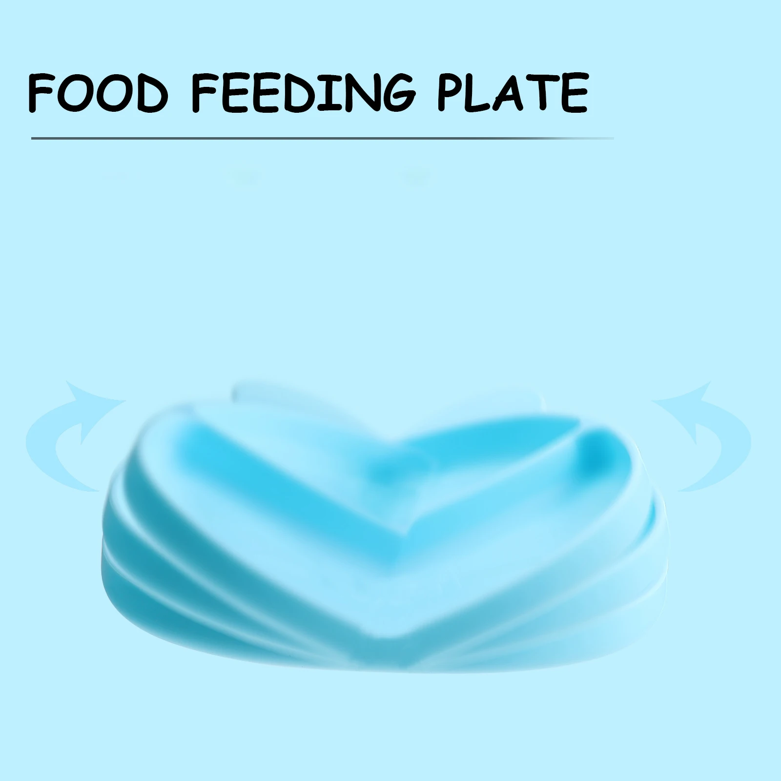 

Children Silicone Plate Kids Dinnerware Baby Toddler Sectioned Tableware Supplementary Food Plates Non Slip Suction Base Safe