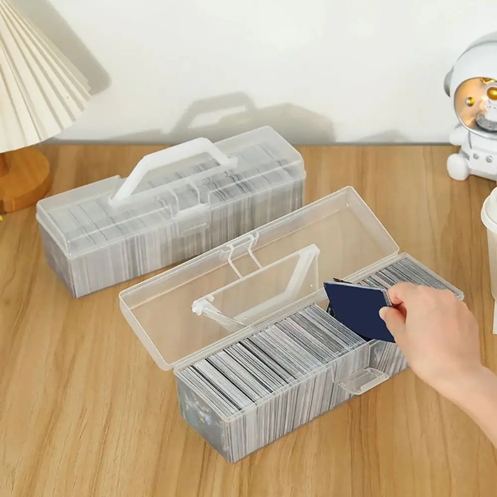 Boîte de rangement transparente en plastique pour photos, nouveaux modèles, grande capacité, collection de cartes, idole