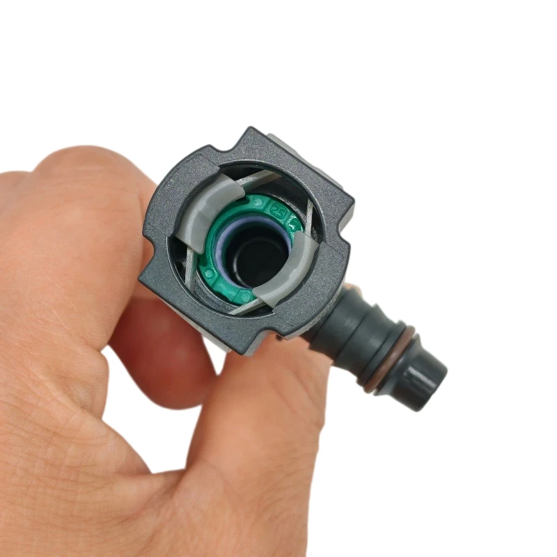 9.49-ID8 fuel line quick connector female tee joint for petrol and diesel fuel hose fittings auto fastener with clip 2pcs a lot