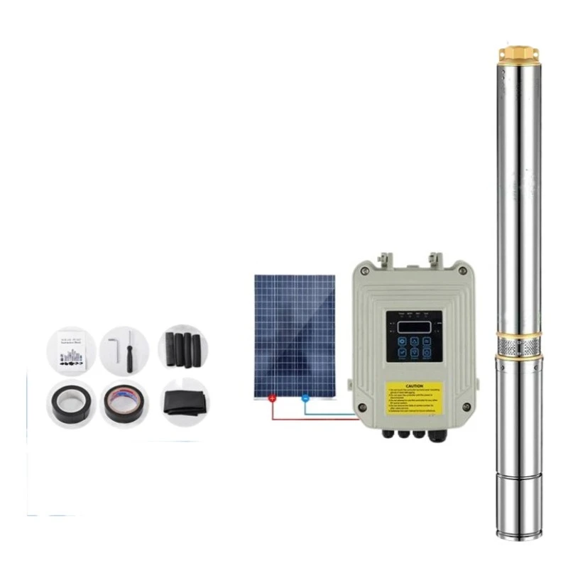 3 Inch 24V Stainless Steel High Head Solar Deep Well Pump Brushless Photovoltaic Water Pump For Agricultural Irrigation