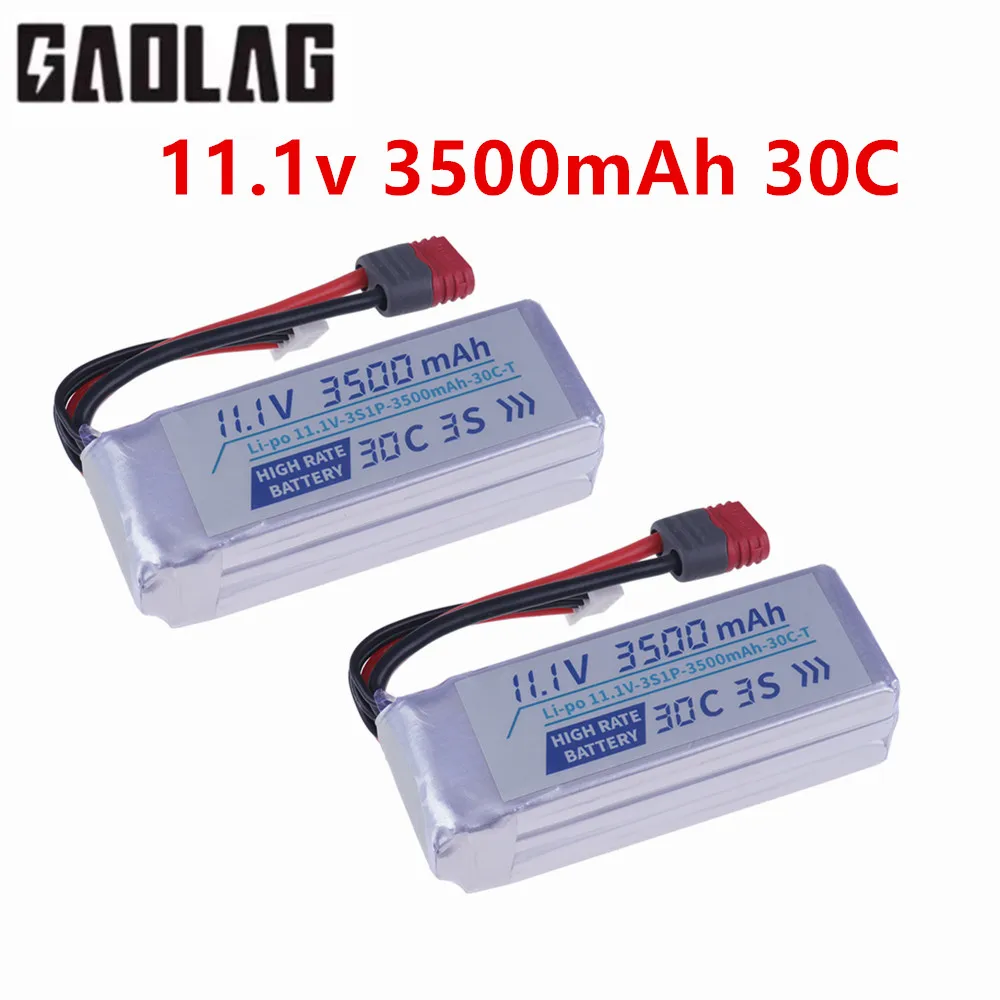 Für MJX Hyper Go 14211 14304 16208 16210 16207 16209 H12P 1/16 Hochgeschwindigkeits-RC-Auto 3S 11,1 V 3500 mAh Lipo-Akku/USB-Ladegerät