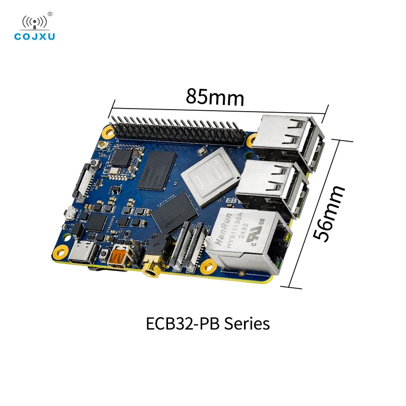 T527/A527 COJXU ECB32 سلسلة كمبيوتر واحد PCIe Raspberry Pi Linux جيجابت إيثرنت CSI DSI متعدد النواة متغاير NPU