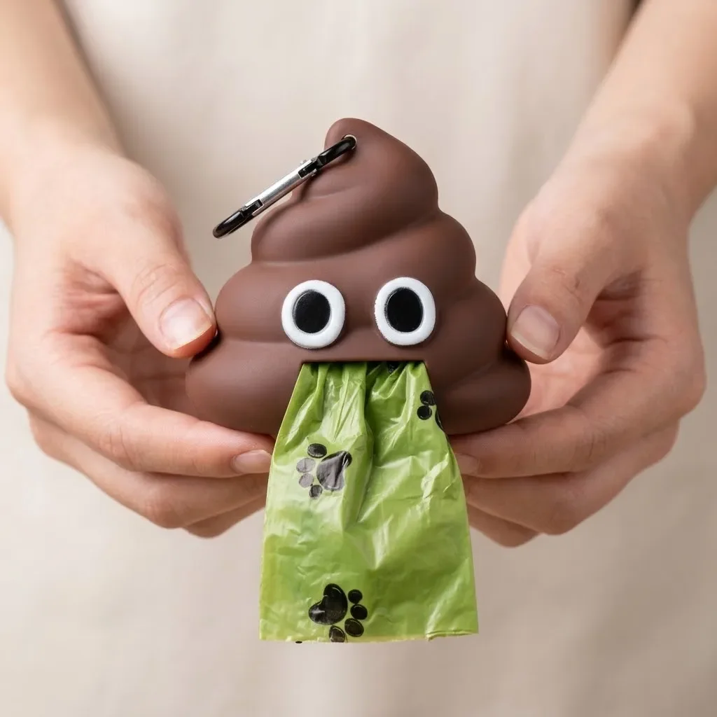 Eco Friendly Pet Poop Bag Dispenser Portable Dog Waste Bags Holder Biodegradable Outdoor Travel