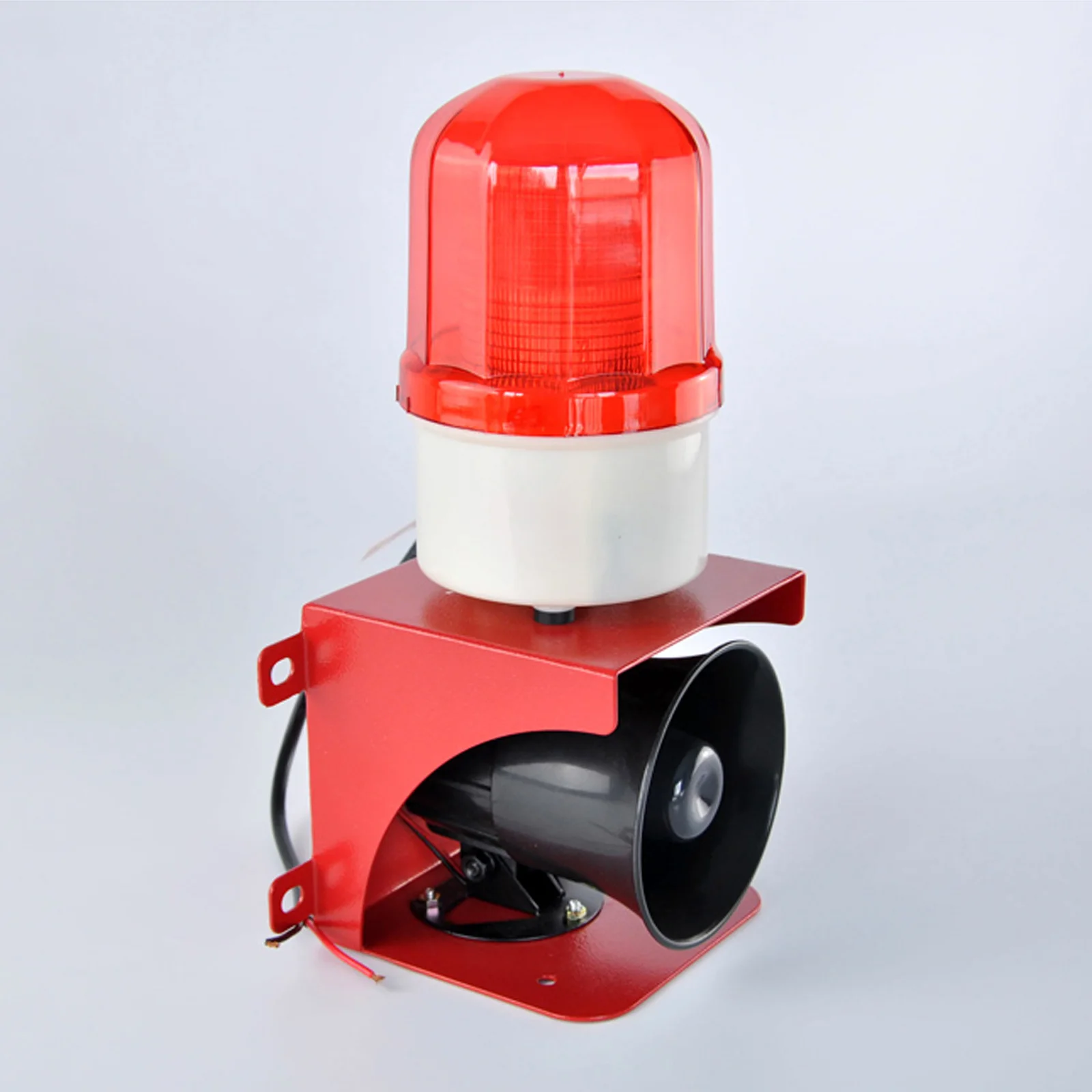 Industrial Alarm Siren Outdoor 110dB Loud Horn Security LED Flashing Light Alarm  For Home, Factory DC12V AC220V TGSG-110