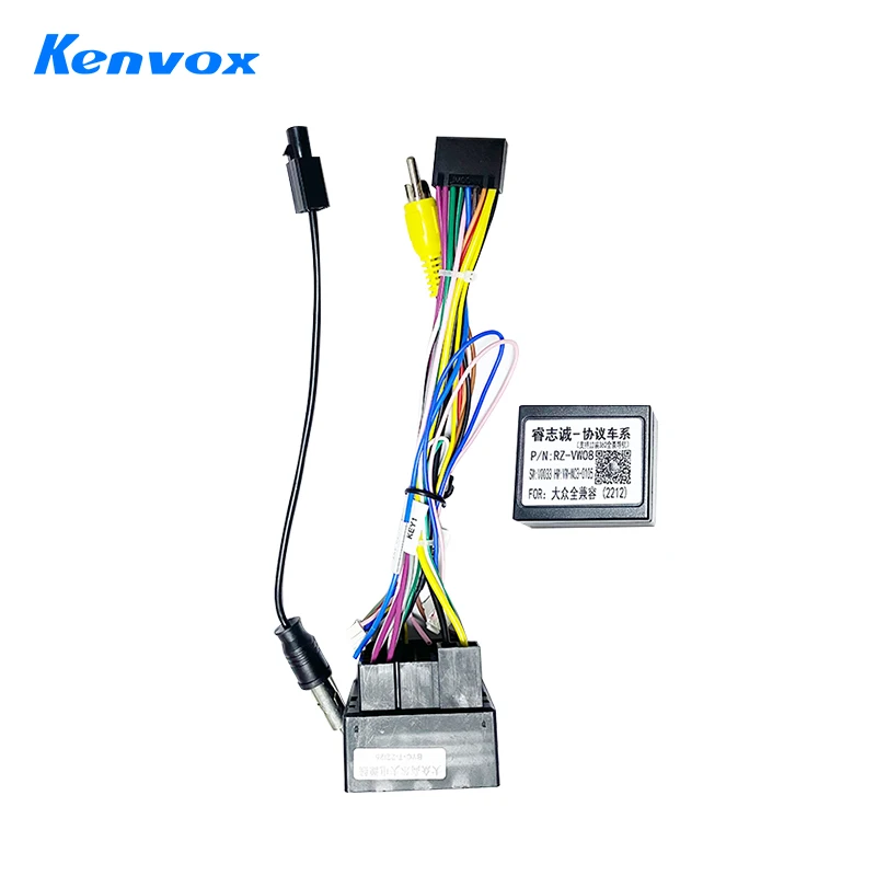 

android Car radio Canbus Box Decoder For Volkswagen Golf 5/6/Polo/Passat/Tigua 16 pin Wiring Harness Plug Power Cable