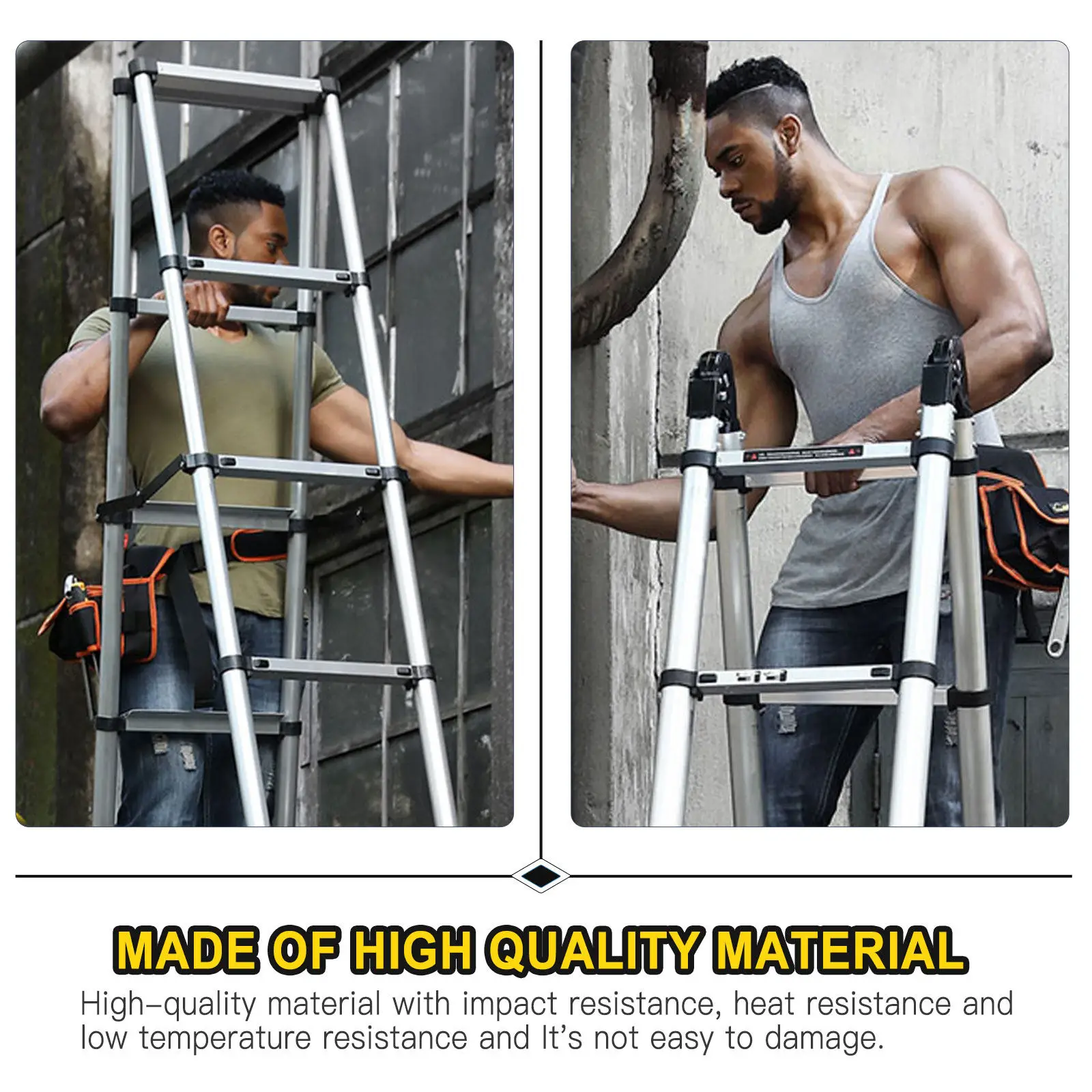 6pcs Ladder Safety Lock Button Replacement For Telescopic Lift Single Folding Ladder Durable Compact Design Construction Tool