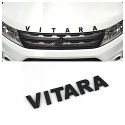 For Suzuki Vitara 2014 2015 2016 2017 2018 2019 2020 2021 Front Cover Grill Car Logo Letter Sticker Trim Car Styling Accessories