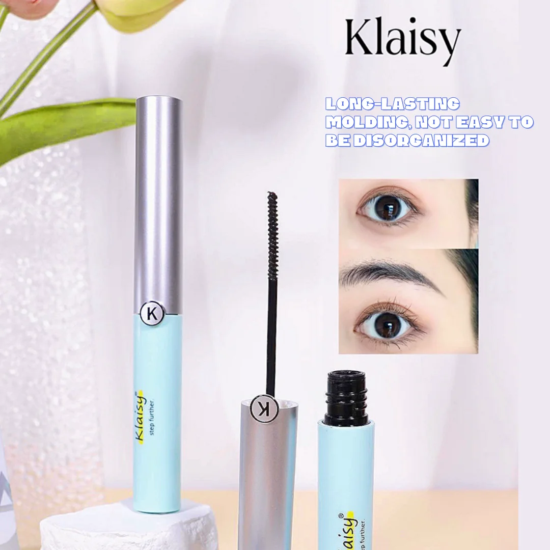 Mascara de longo estiramento, escova não pegajosa, adequada para cílios bem definidos, cosméticos sem maquiagem