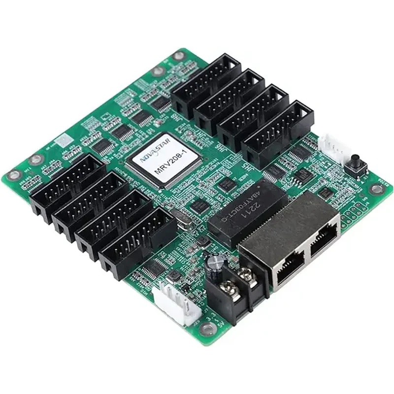 Novastar MRV208-N Full Color Large LED Video Screen Receiving Card Cassette 8 HUB75E Ports Interface 256x256 Pixels Controller