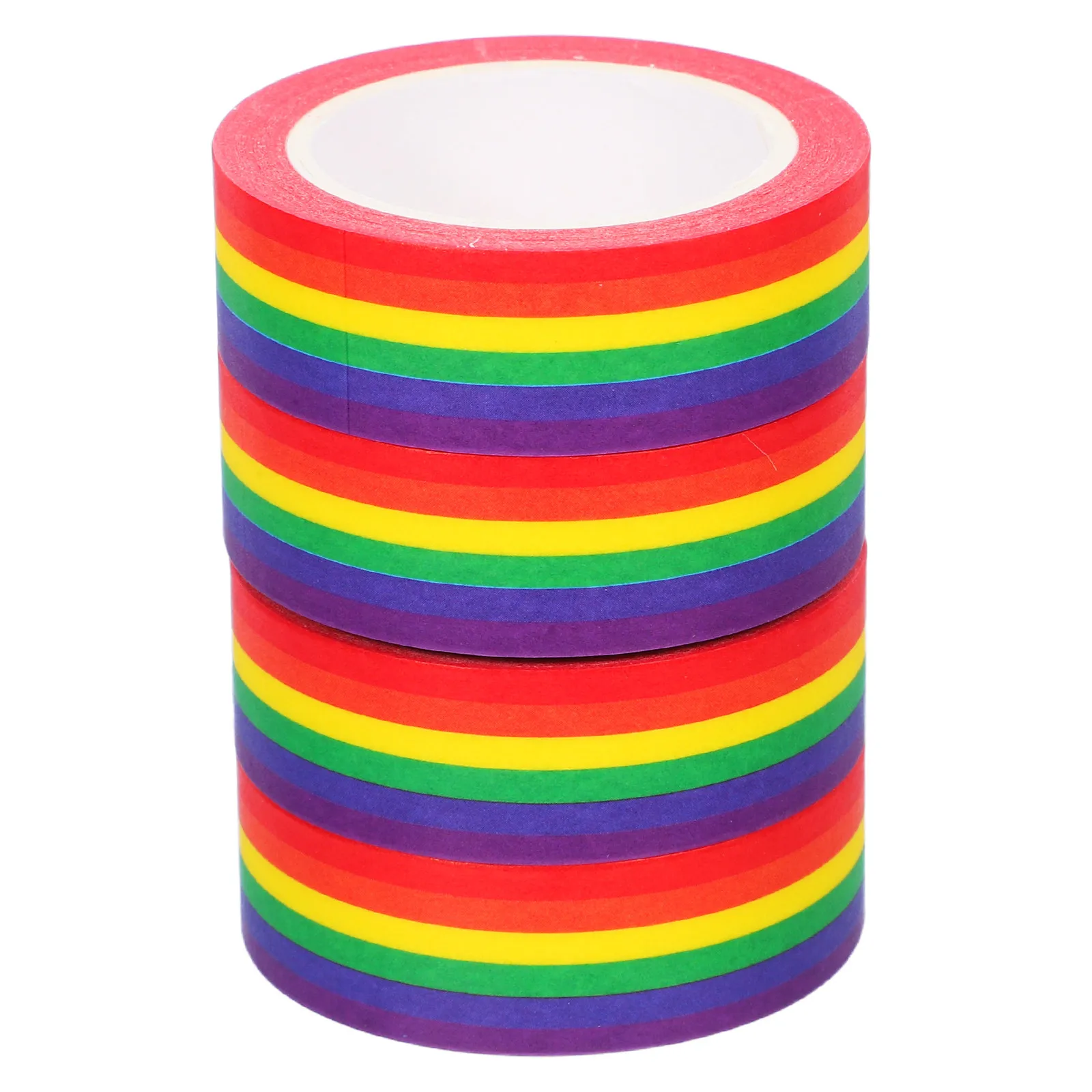 4Pcs Washi Tape Decorative For Washi Tape For Journals For Students Pride Flag Rainbow Stripes 15mmx10m