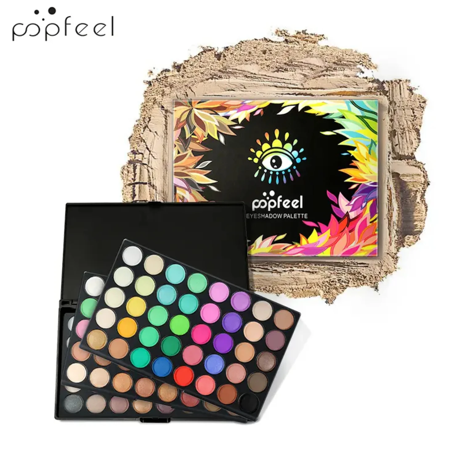 Palette Palette Palette di ombretti per trucco professionale - POPFEEL 120 Ombretto dai bellissimi colori, perfetto per professionisti e tutti i giorni