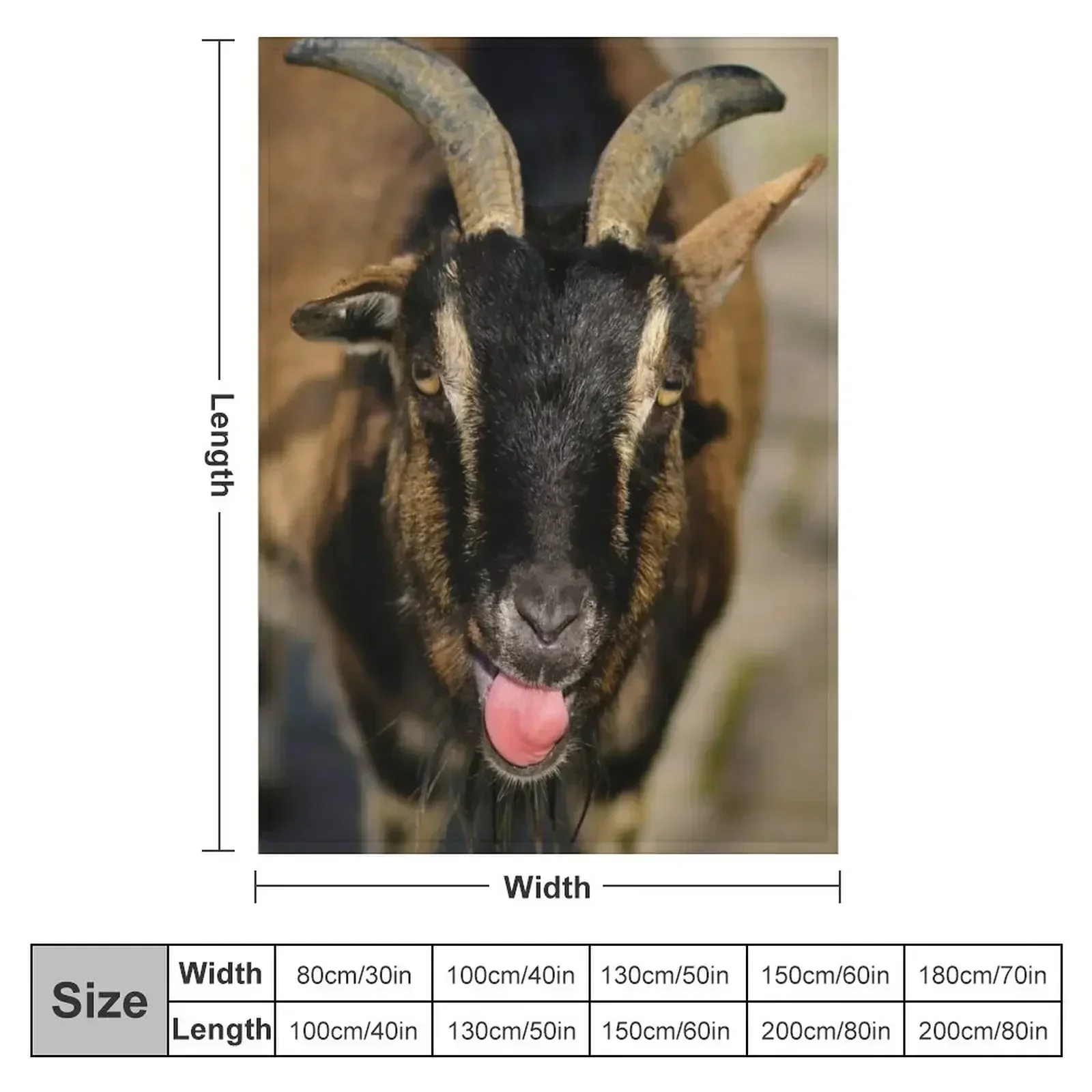 New goat Throw Blanket Sofas warm winter blankets and throws Camping For Decorative Sofa Personalized Gift Blankets