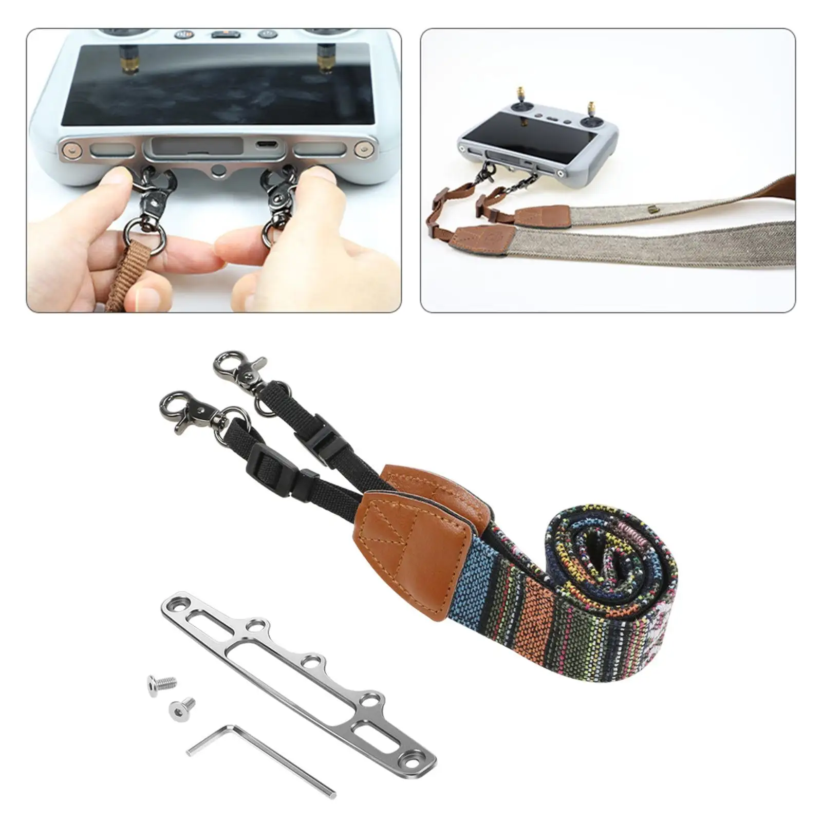 Cordão de controlador para Mini 3 Pro com suporte fixo