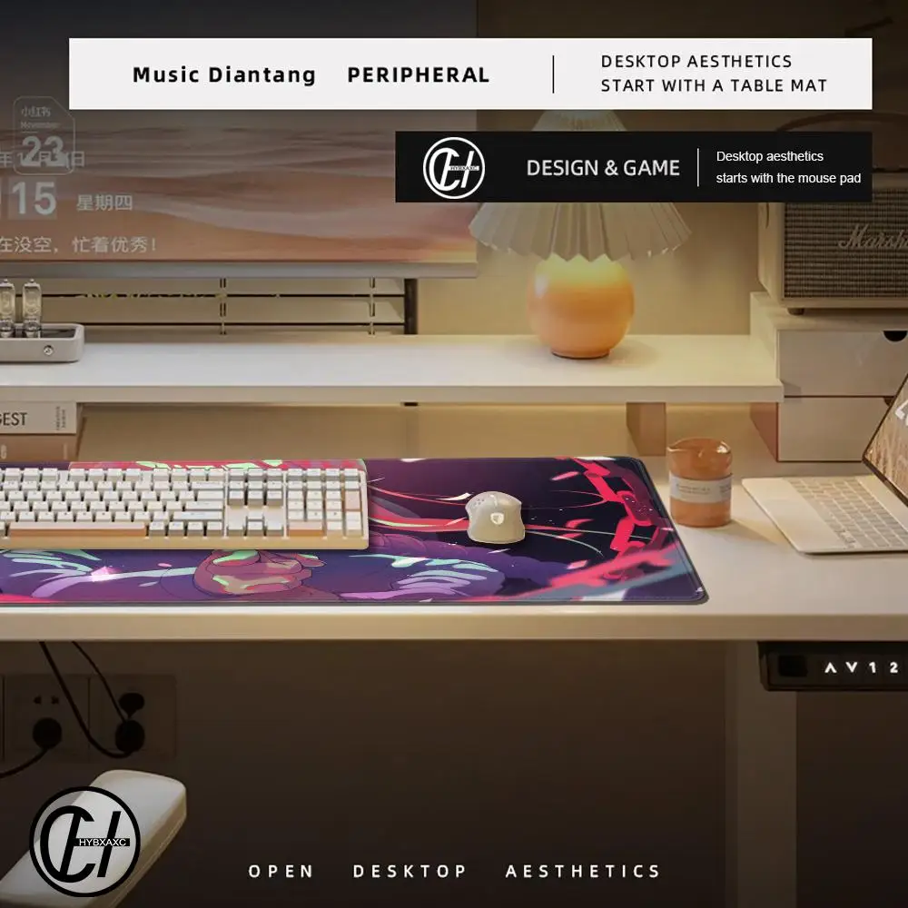 Chainsaw Man MousePad Large Hayakawa Aki Mouse Pad Rubber Keyboard Mouse Mats Gamer XXL DeskMat Anime Gaming Accessories for LOL