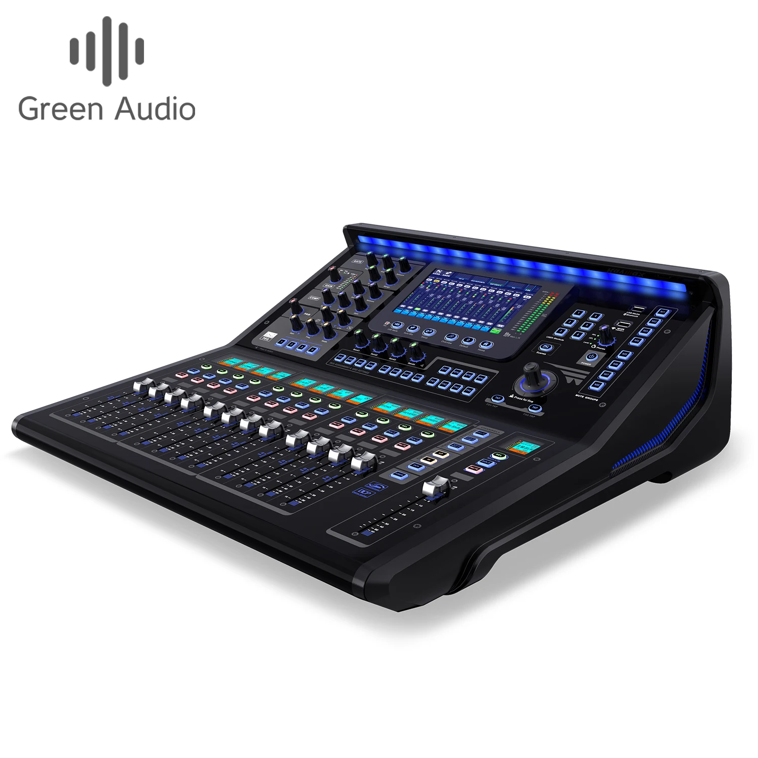 

MSTQ22 Профессиональный 16-канальный цифровой аудиоконсольный микшер PA Звуковая система DJ-микшер