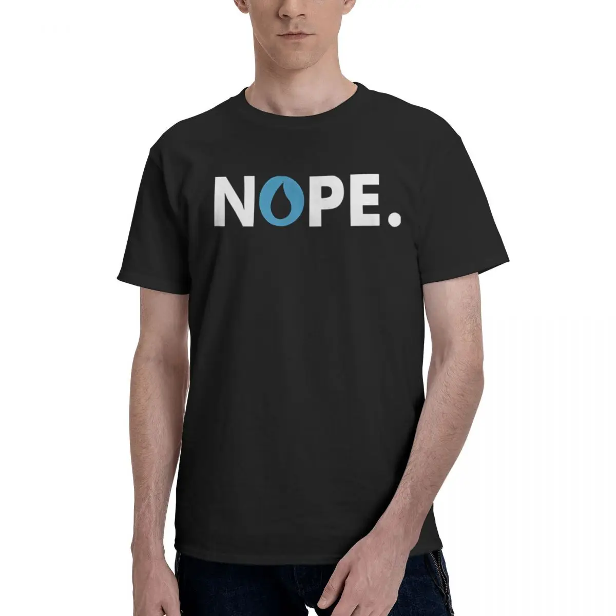 

Nope Control Blue Player Mtg 100% Cotton Casual Breathable Confortable Summer Funny Men's T-Shirt Men's Tops