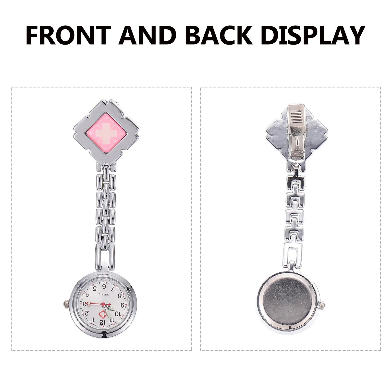 1Pcs Nurse Chest Watch Durable Safe Materials Easy Classic Stylish Design Luminous Night Practical Gift