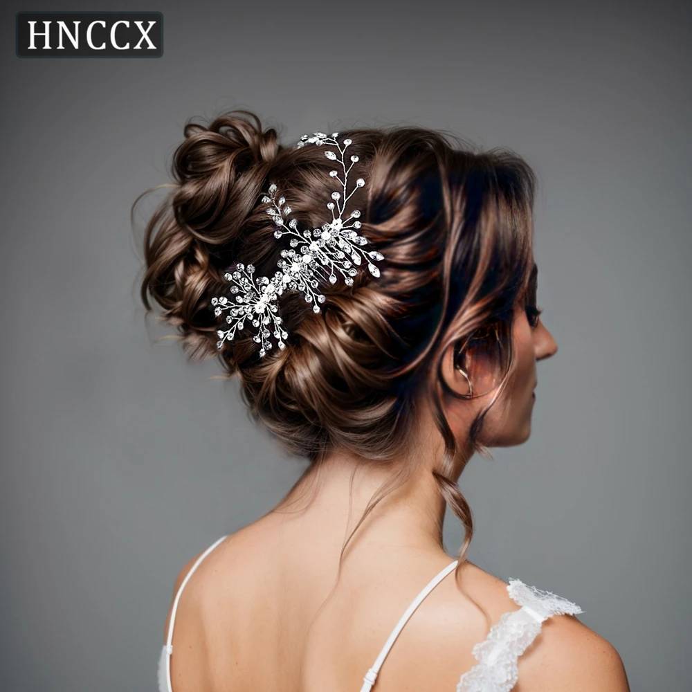 HNCCX  Pearls Flower Bridal Hair Comb  Wedding Hair Accessories Woman Headpiece Bride Tiara Headdress Head Ornaments CP15