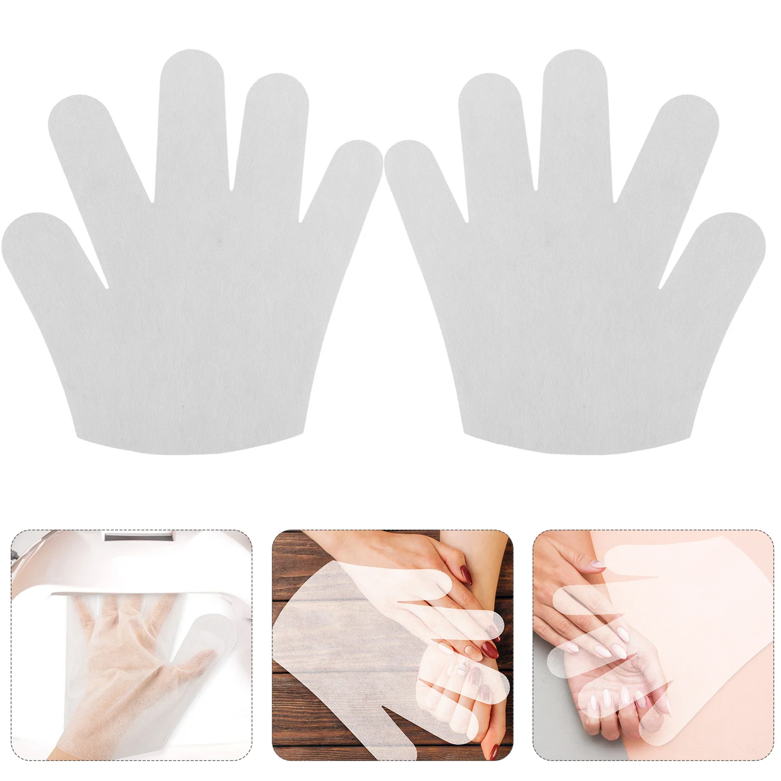

50Pairs Non Woven Fabrics Moisturizing Gloves Dry Hand Repair Overnight Hand Moisturizer Gloves for Women Sleeping Treatment