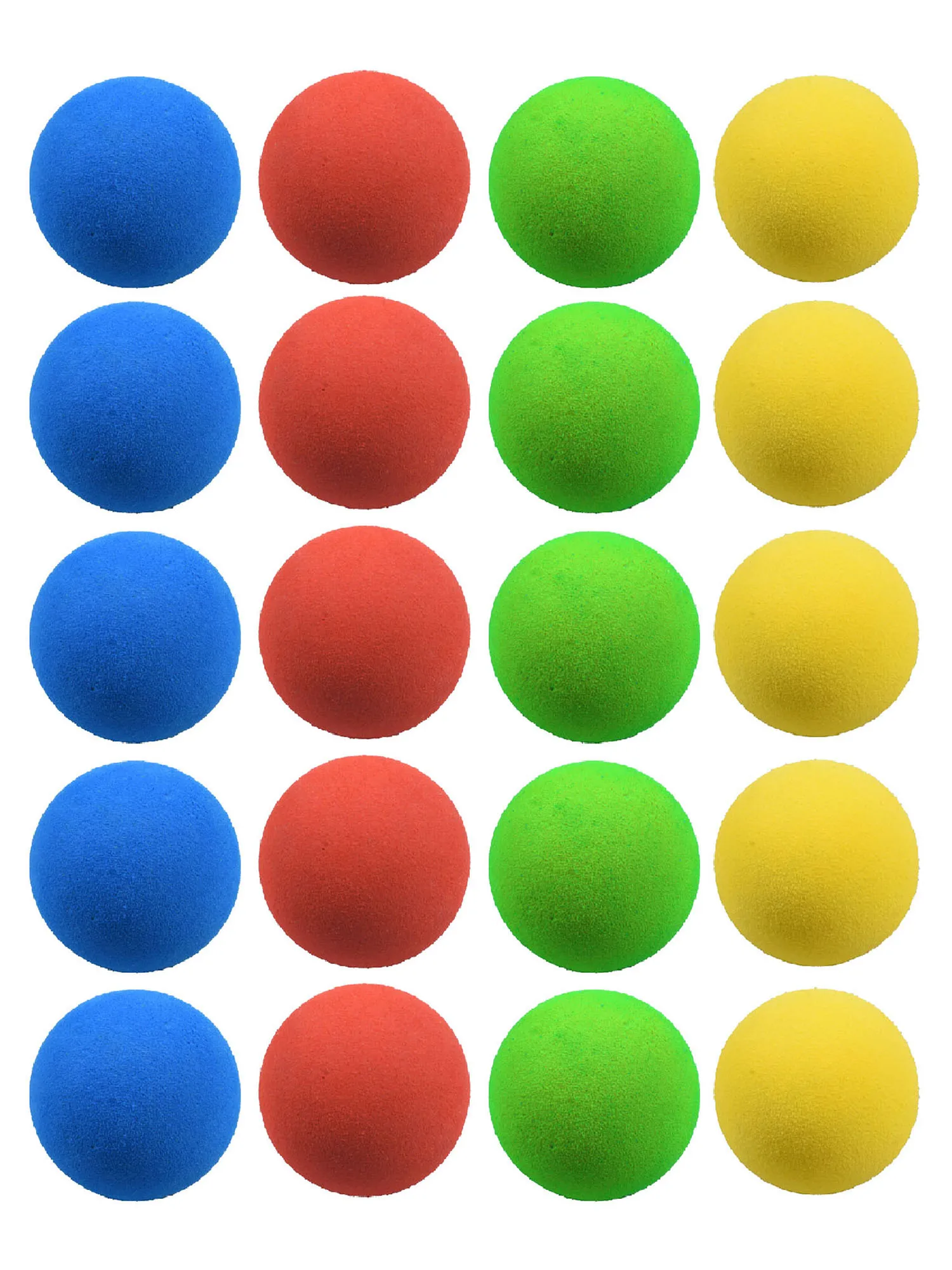 

Assorted Color 20Pcs 42mm Golf EVA Foam Balls Swing Practice Accessories for Beginners Training